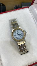 Load image into Gallery viewer, Cartier Santos Octagon . Two-Tone Steel and Yellow Gold . White Roman Dial