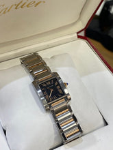 Load image into Gallery viewer, Cartier Tank Française . Two-Tone Steel and Yellow Gold . Black Roman Dial