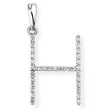 Load image into Gallery viewer, 18ct White Gold Diamond Initial Pendant (A-Z Available)