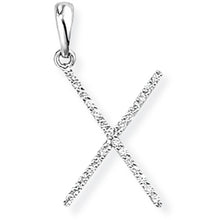 Load image into Gallery viewer, 18ct White Gold Diamond Initial Pendant (A-Z Available)