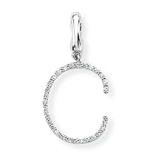 Load image into Gallery viewer, 9ct White Gold Diamond Initial Pendant (A-Z Available)