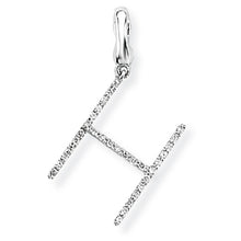 Load image into Gallery viewer, 9ct White Gold Diamond Initial Pendant (A-Z Available)