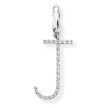 Load image into Gallery viewer, 9ct White Gold Diamond Initial Pendant (A-Z Available)