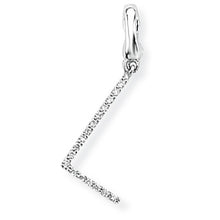 Load image into Gallery viewer, 9ct White Gold Diamond Initial Pendant (A-Z Available)