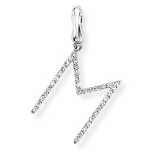 Load image into Gallery viewer, 9ct White Gold Diamond Initial Pendant (A-Z Available)