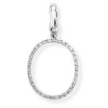 Load image into Gallery viewer, 9ct White Gold Diamond Initial Pendant (A-Z Available)