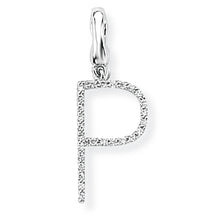 Load image into Gallery viewer, 9ct White Gold Diamond Initial Pendant (A-Z Available)