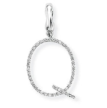 Load image into Gallery viewer, 9ct White Gold Diamond Initial Pendant (A-Z Available)