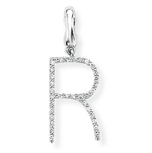 Load image into Gallery viewer, 9ct White Gold Diamond Initial Pendant (A-Z Available)
