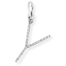 Load image into Gallery viewer, 9ct White Gold Diamond Initial Pendant (A-Z Available)