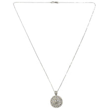 Load image into Gallery viewer, 18 Carat White Gold Diamond Target Cluster Pendant