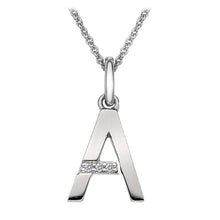 Load image into Gallery viewer, Sterling Silver Initial Pendant (A-Z Available)