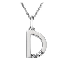 Load image into Gallery viewer, Sterling Silver Initial Pendant (A-Z Available)