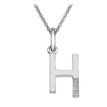 Load image into Gallery viewer, Sterling Silver Initial Pendant (A-Z Available)