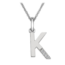 Load image into Gallery viewer, Sterling Silver Initial Pendant (A-Z Available)
