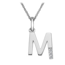Load image into Gallery viewer, Sterling Silver Initial Pendant (A-Z Available)