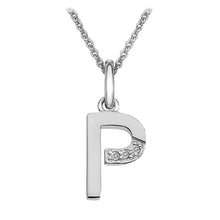 Load image into Gallery viewer, Sterling Silver Initial Pendant (A-Z Available)