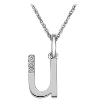Load image into Gallery viewer, Sterling Silver Initial Pendant (A-Z Available)