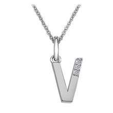 Load image into Gallery viewer, Sterling Silver Initial Pendant (A-Z Available)