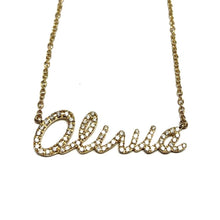 Load image into Gallery viewer, Personalised Diamond Name Necklaces