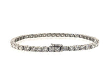 Load image into Gallery viewer, 9.00 Carat Diamond Line Bracelet 18 Carat White Gold