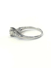 Load image into Gallery viewer, Single Stone Diamond Engagement Ring 1.01 Carat Certified Diamond Platinum
