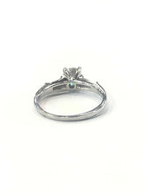 Load image into Gallery viewer, Single Stone Diamond Engagement Ring 1.01 Carat Certified Diamond Platinum