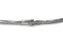 Load image into Gallery viewer, Emerald and Diamond Drop Necklace 18 Carat White Gold, 1960s