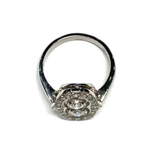 Load image into Gallery viewer, Platinum Art Deco Diamond Cluster Ring