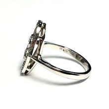 Load image into Gallery viewer, Platinum Art Deco Diamond Cluster Ring