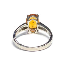 Load image into Gallery viewer, 18 Carat White Gold Citrine and Diamond Ring