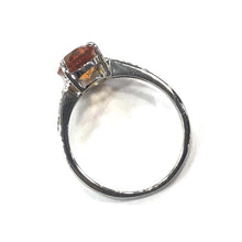 Load image into Gallery viewer, 18 Carat White Gold Citrine and Diamond Ring