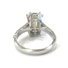 Load image into Gallery viewer, 18 Carat White Gold Baguette Diamond Cluster Ring