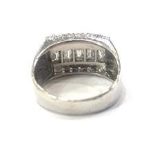 Load image into Gallery viewer, 14 Carat White Gold Diamond Unisex Chunky Ring