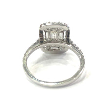 Load image into Gallery viewer, 18 Carat White Gold Baguette Diamond Cluster Ring
