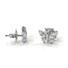 Load image into Gallery viewer, 18 Carat White Gold Diamond Butterfly Stud Earrings