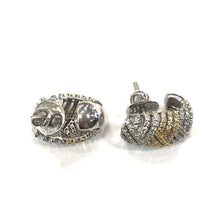 Load image into Gallery viewer, 14 Carat Yellow and White Gold Diamond Earrings