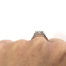 Load image into Gallery viewer, 18 Carat White Gold Baguette Diamond Cluster Ring