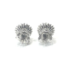 Load image into Gallery viewer, 18 Carat White Gold Diamond Cluster Stud Earrings