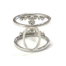 Load image into Gallery viewer, 18 Carat White Gold Handmade Diamond Scatter Band Ring