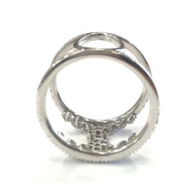 Load image into Gallery viewer, 18 Carat White Gold Handmade Diamond Scatter Band Ring