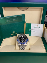 Load image into Gallery viewer, Rolex GMT-Master II “Batman” . Blue/Black Bezel . Jubilee Bracelet

