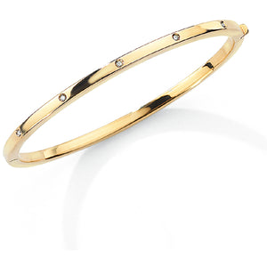 9ct Gold Diamond Bangle