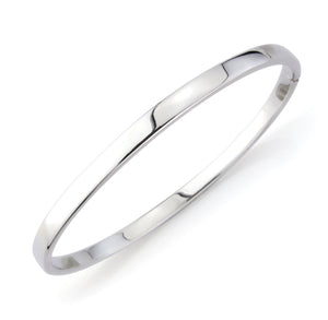 9ct White Gold Bangle