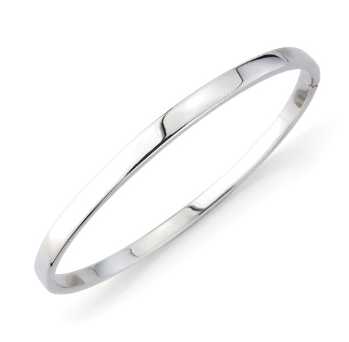 9ct White Gold Bangle