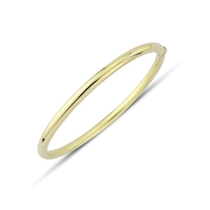 9CT Gold Oval Bangle
