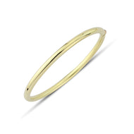 9CT Gold Oval Bangle