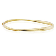 9CT Polished Twist Bangle