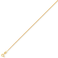 9ct Gold Curb Tight Diamond Cut Chain