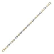 9CT Fancy Two Tone Bracelet